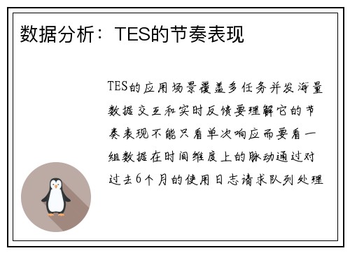 数据分析：TES的节奏表现